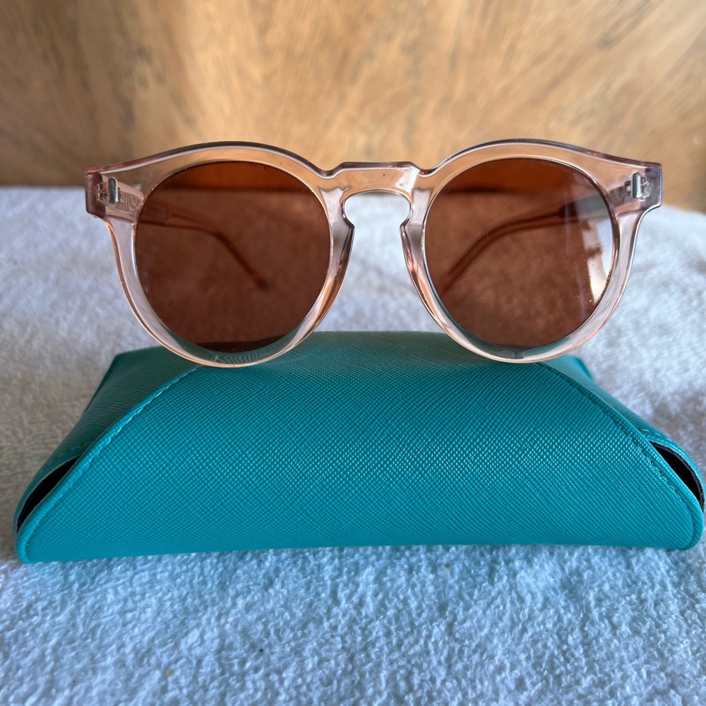 Bonnie Clyde The Hill Women's Designer Sunglasses Round Chic Shades Pink